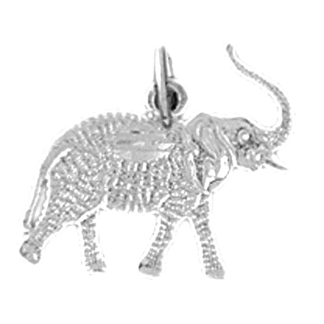 Sterling Silver Elephant Pendant