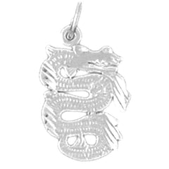 Sterling Silver Dragon Pendant