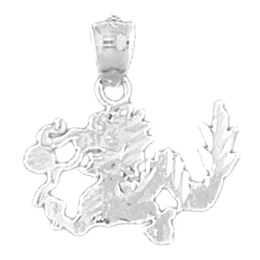 Sterling Silver Dragon Pendant