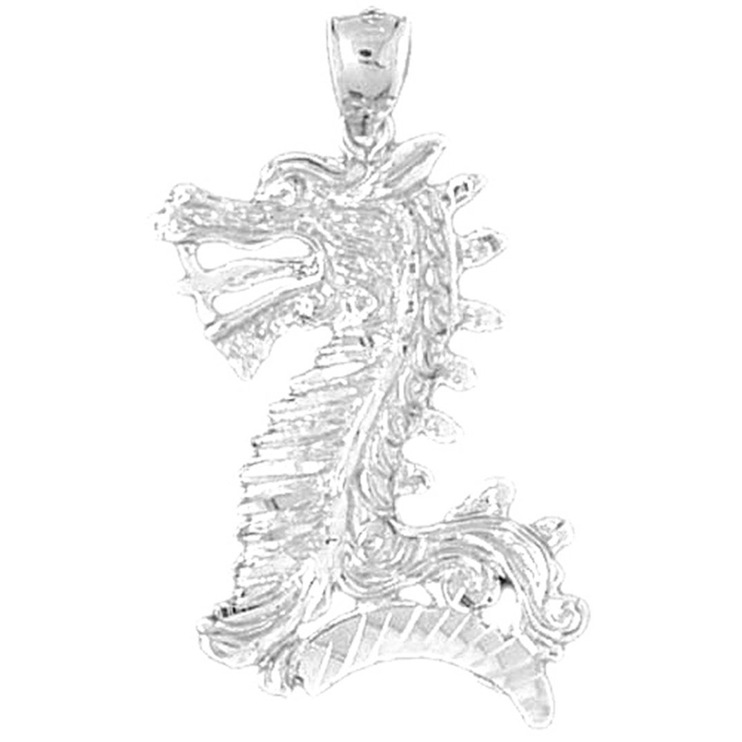 Sterling Silver Dragon Pendant