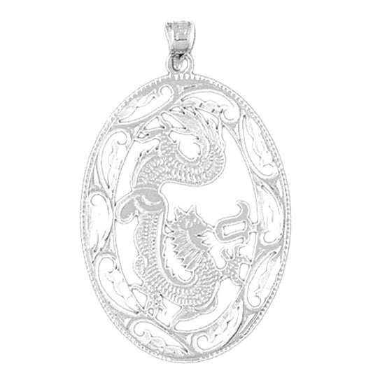 Sterling Silver Dragon Pendant