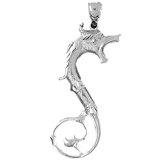 Sterling Silver Dragon Pendant