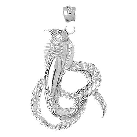 Sterling Silver Cobra Pendant