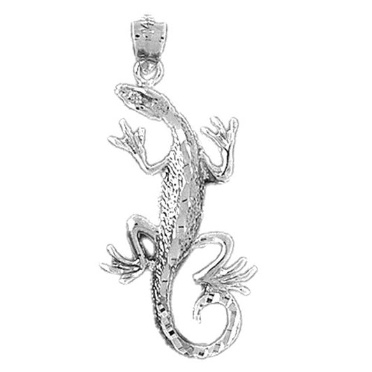 Sterling Silver Lizard Pendant