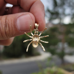 10K, 14K or 18K Gold Spider Pendant