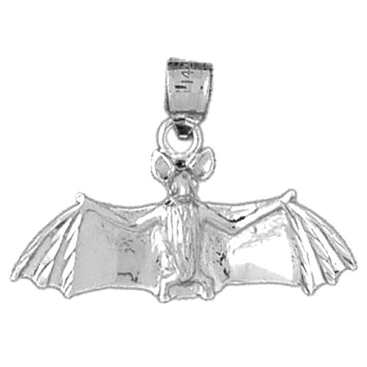Sterling Silver Bat Pendant