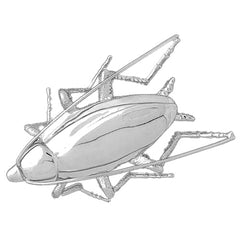 Sterling Silver Cockroach Pendant