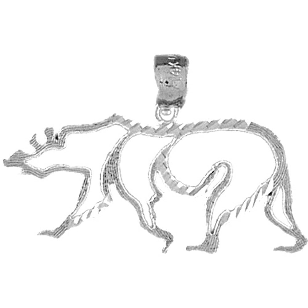 Sterling Silver Bear Pendant