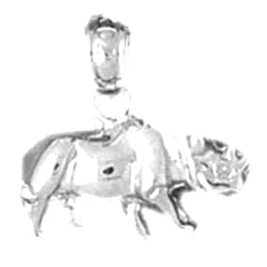 Sterling Silver Rhinosaurus Pendant