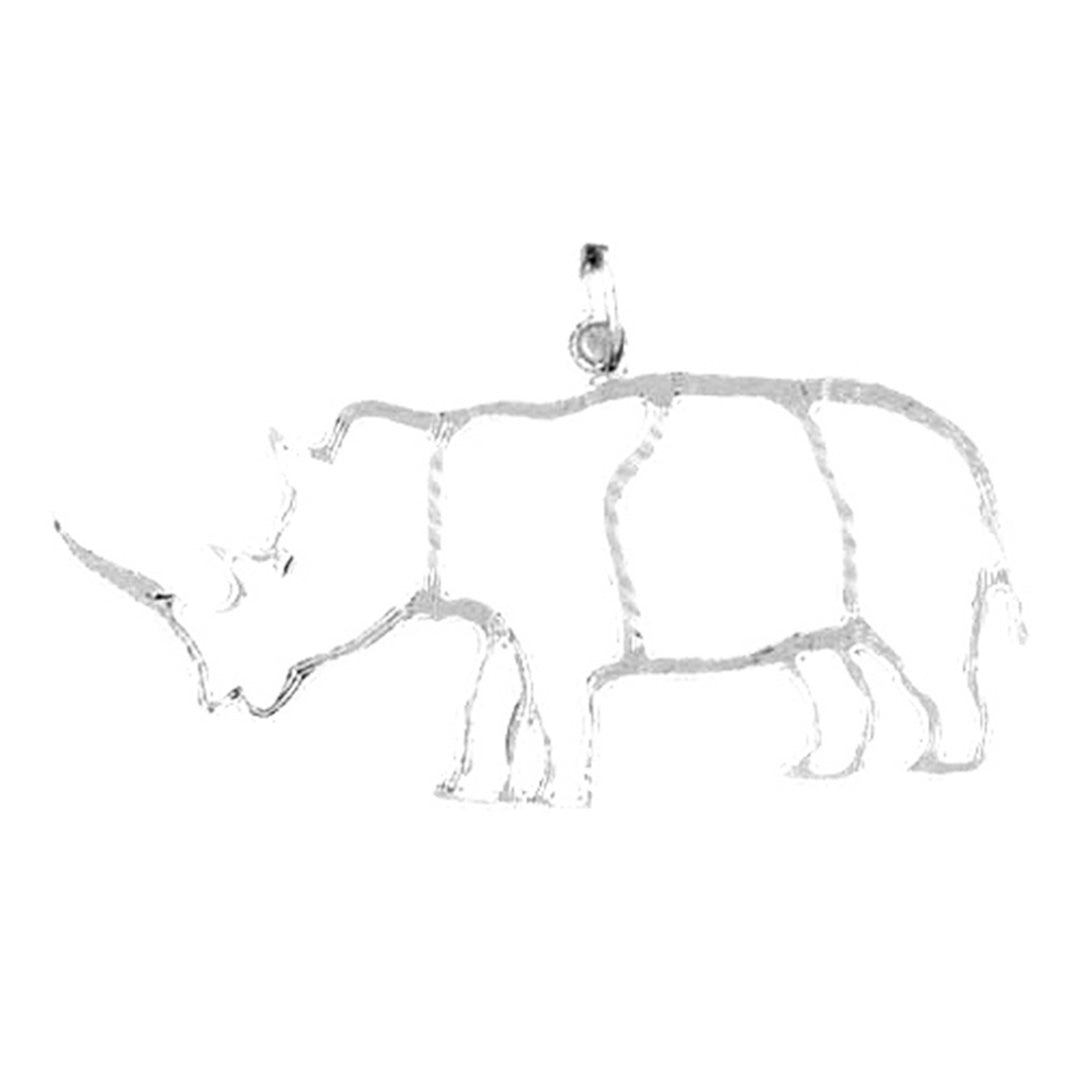 Sterling Silver Rhinosaurus Pendant