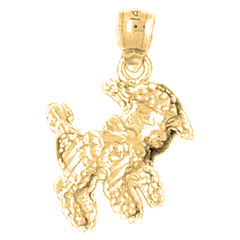 Yellow Gold-plated Silver Sheep Pendant