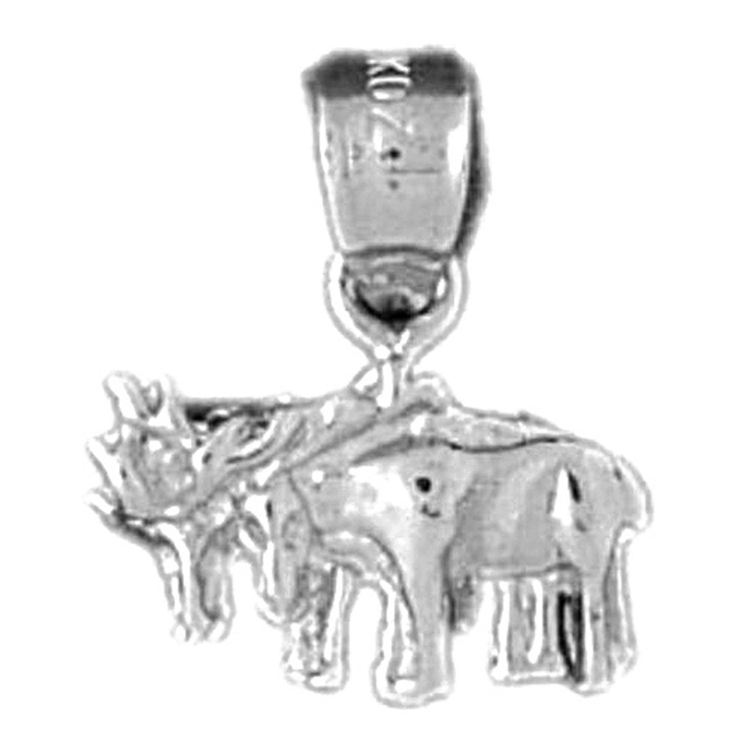 Sterling Silver Cow Pendant