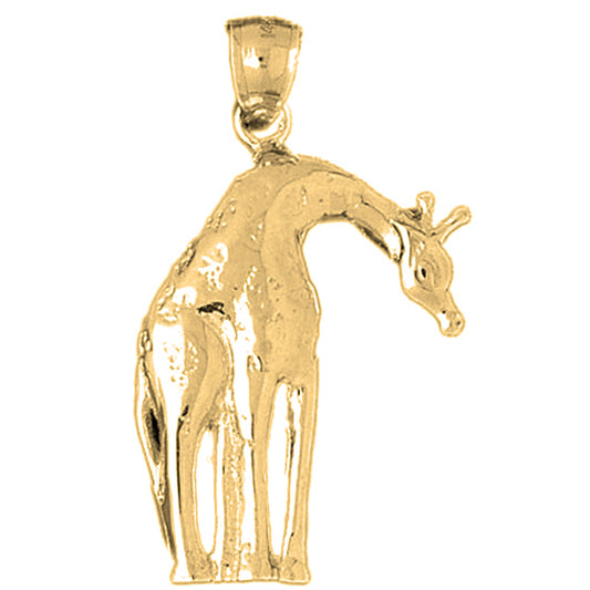 10K, 14K or 18K Gold Giraffe Pendant