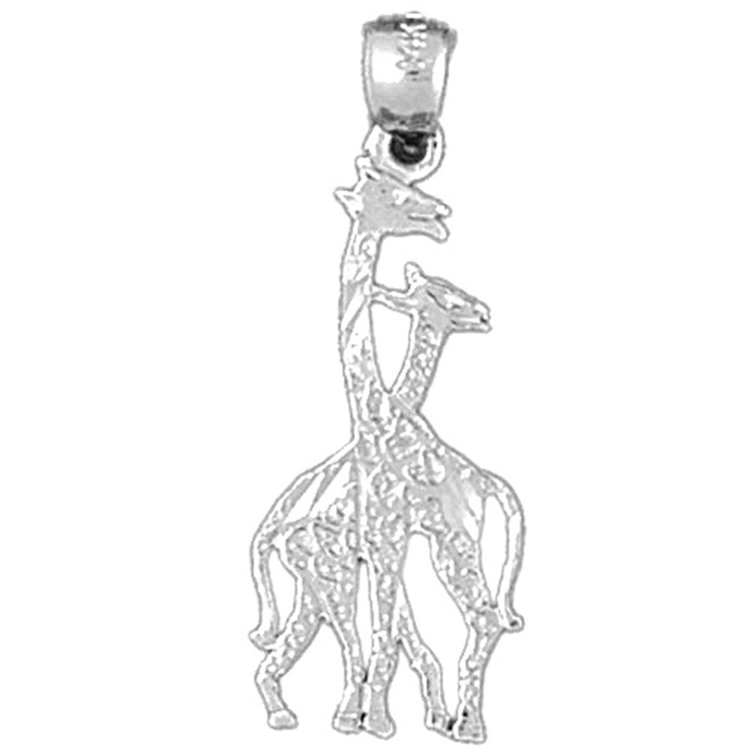 Sterling Silver Giraffe Pendant