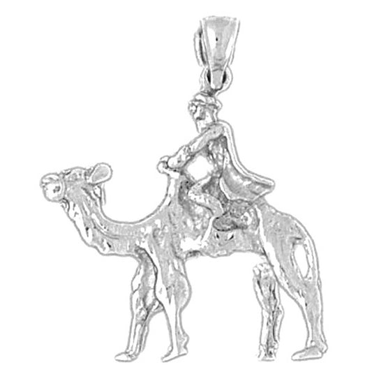 Sterling Silver 3D Camel Pendant