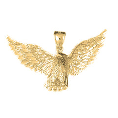 Yellow Gold-plated Silver Eagle Pendant