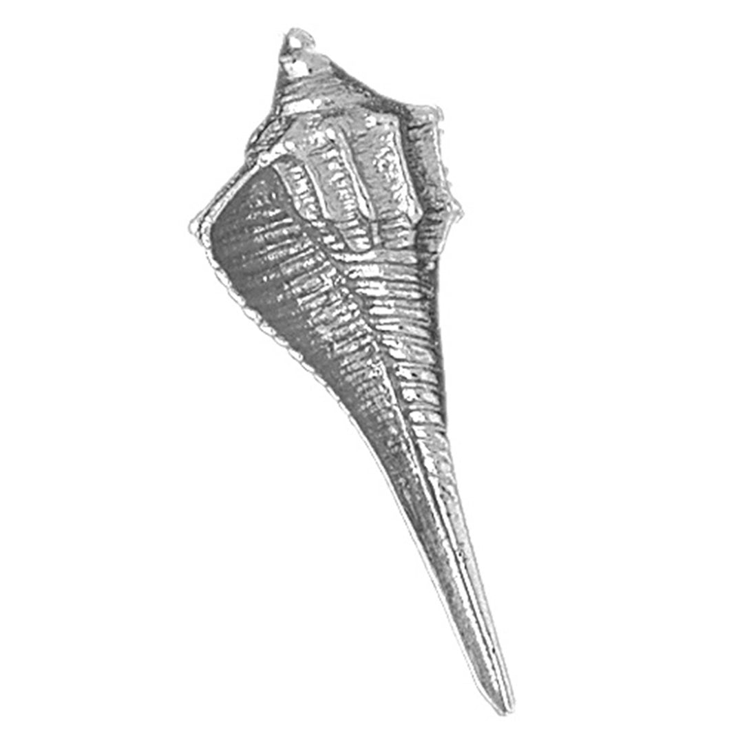 Sterling Silver Conch Shell Pendant