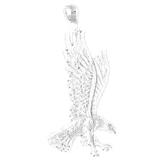 Sterling Silver Eagle Pendant