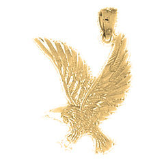 Yellow Gold-plated Silver Eagle Pendant