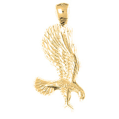 Yellow Gold-plated Silver Eagle Pendant