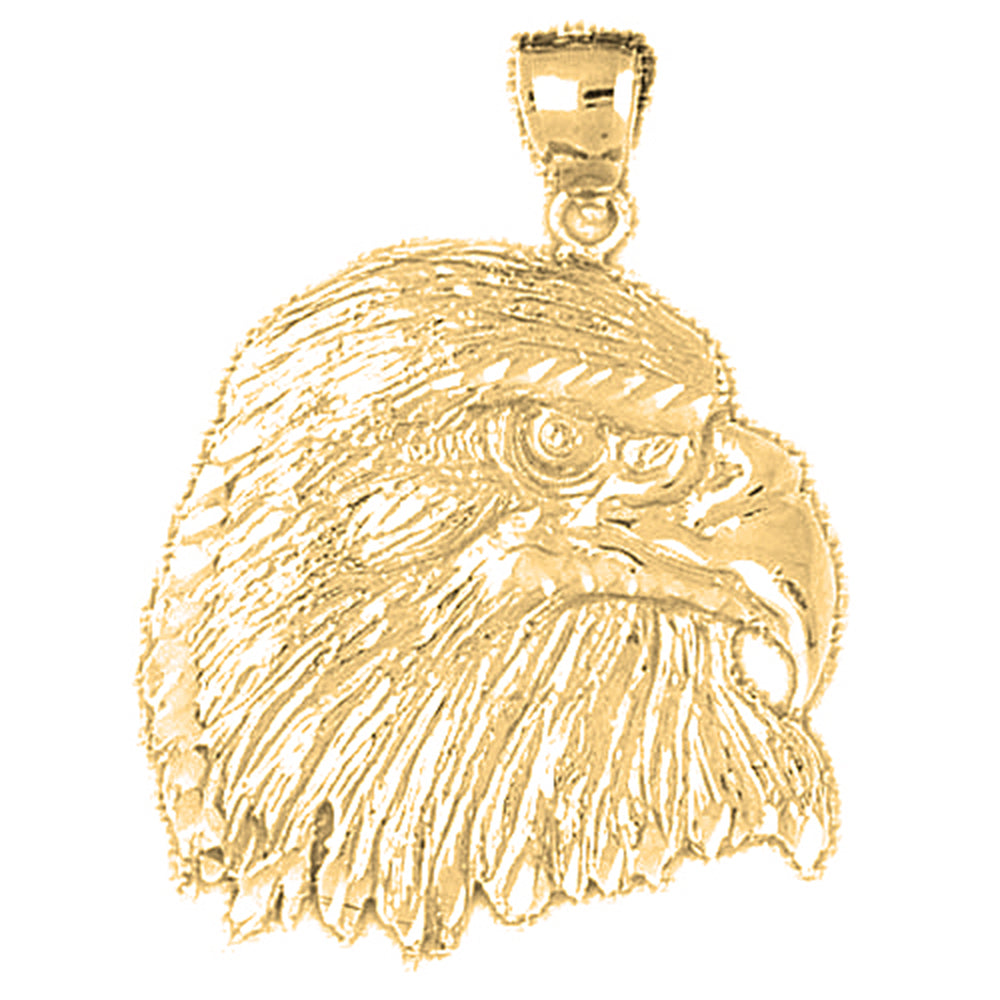 Yellow Gold-plated Silver Eagle Pendant