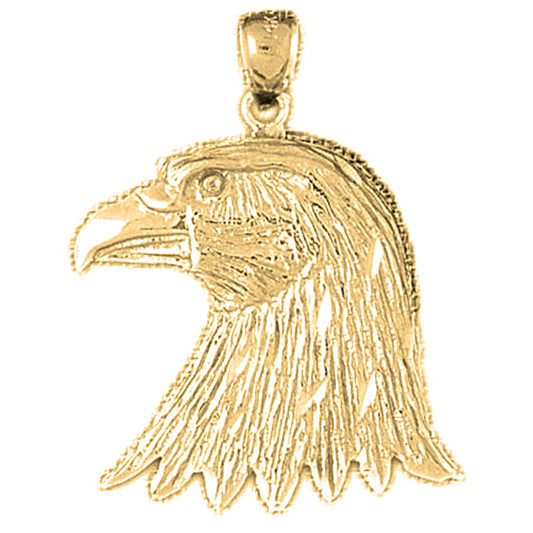 Yellow Gold-plated Silver Eagle Pendant