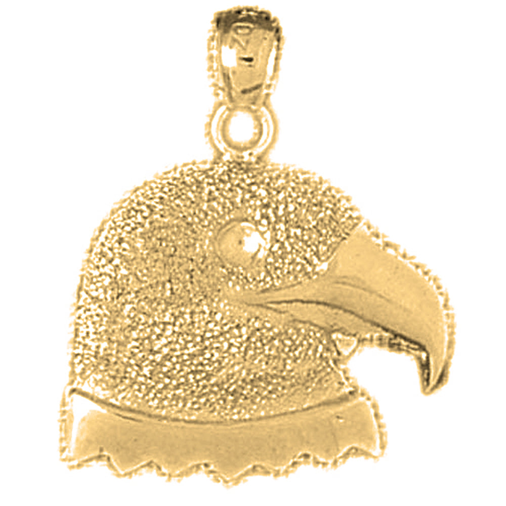 Yellow Gold-plated Silver Eagle Pendant