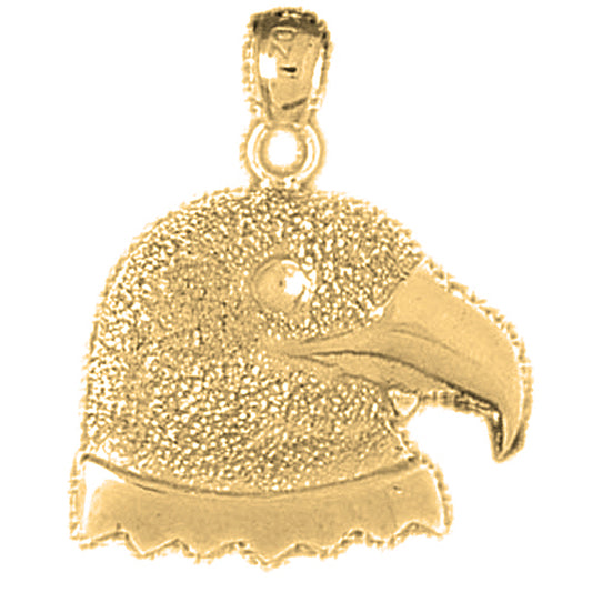 Yellow Gold-plated Silver Eagle Pendant