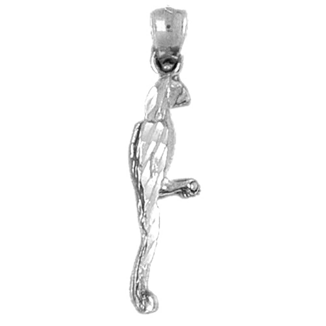 Sterling Silver 3D Parrot Pendant