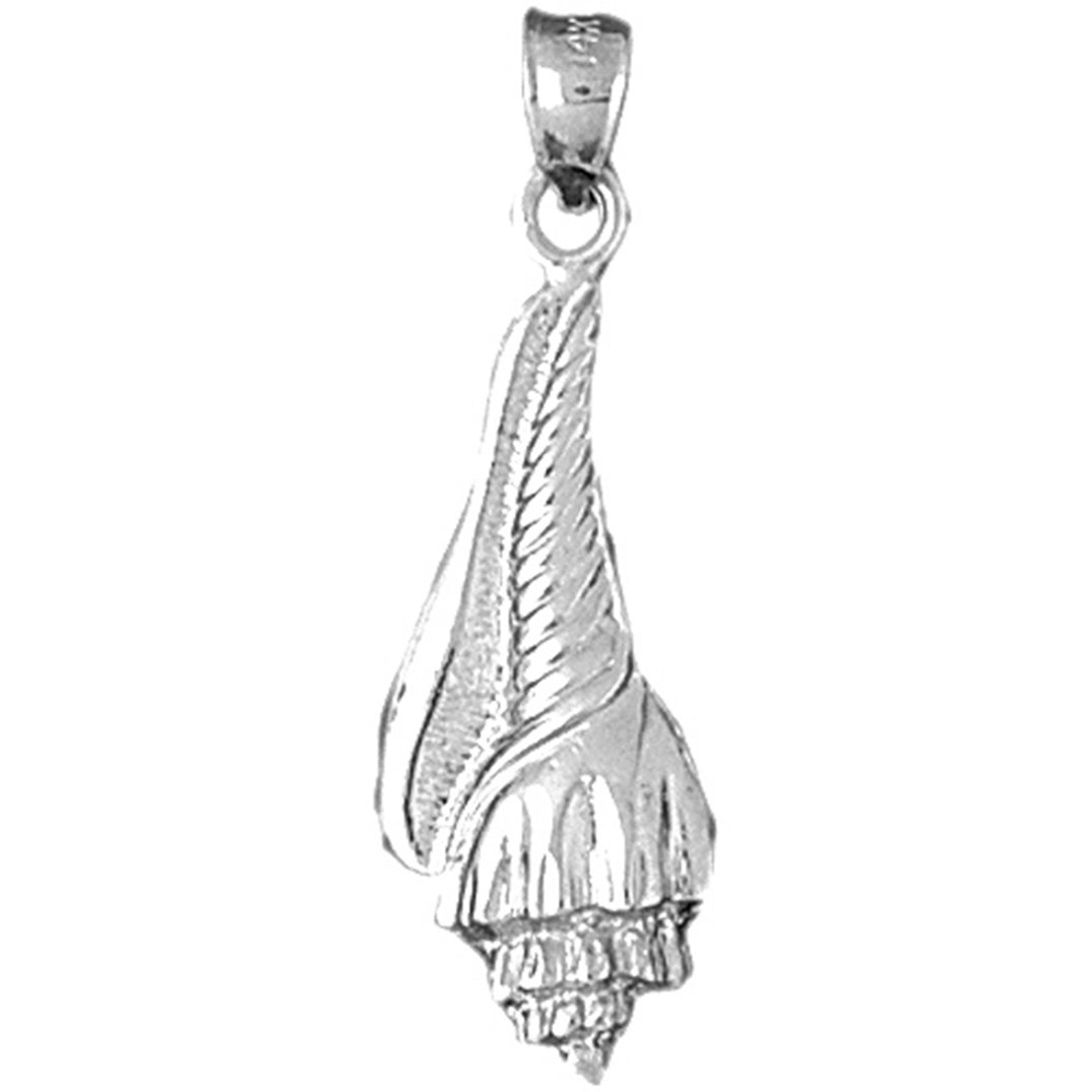 Sterling Silver Conch Shell Pendant