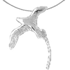 14K or 18K Gold Bermuda Longtail Bird Pendant
