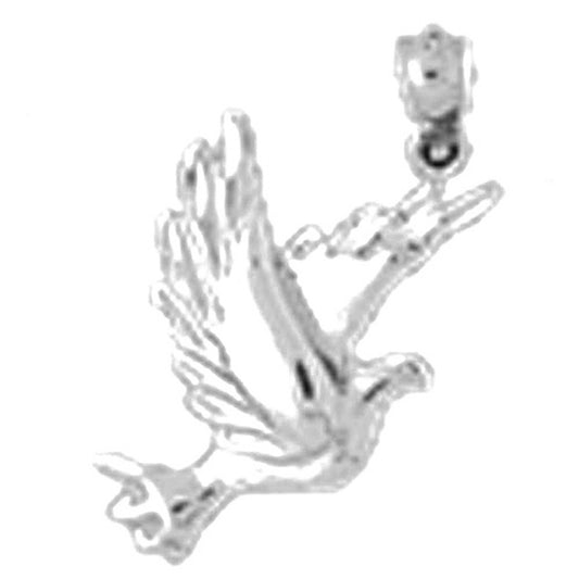 Sterling Silver Bird Pendant