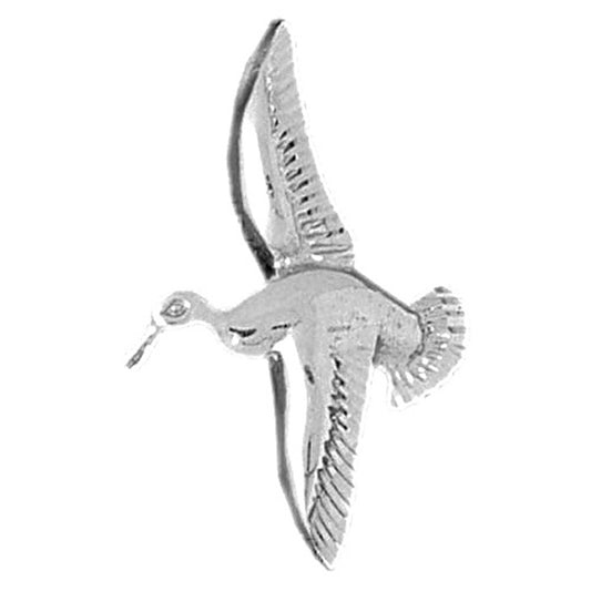 Sterling Silver Bird Pendant