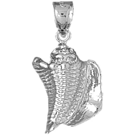 Sterling Silver Conch Shell Pendant