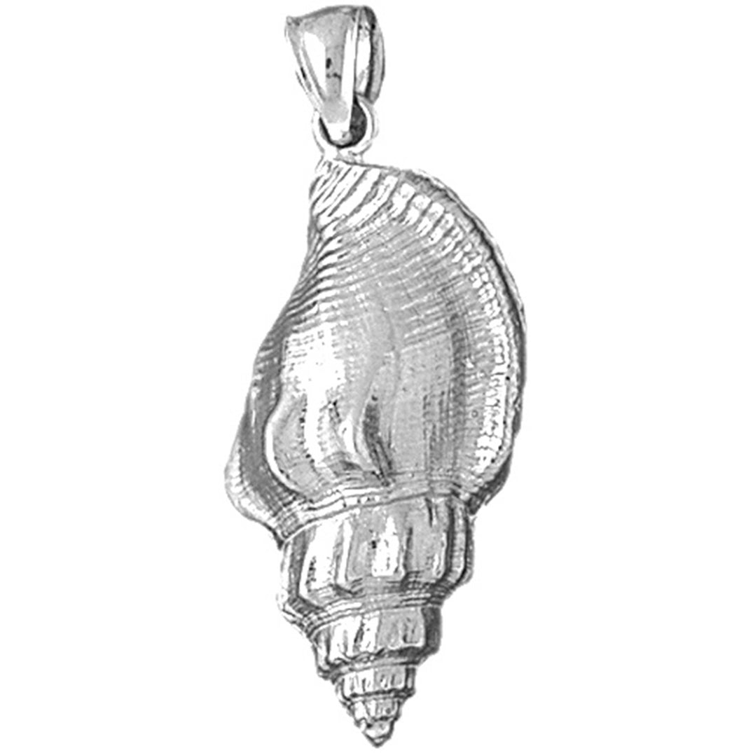 Sterling Silver Conch Shell Pendant