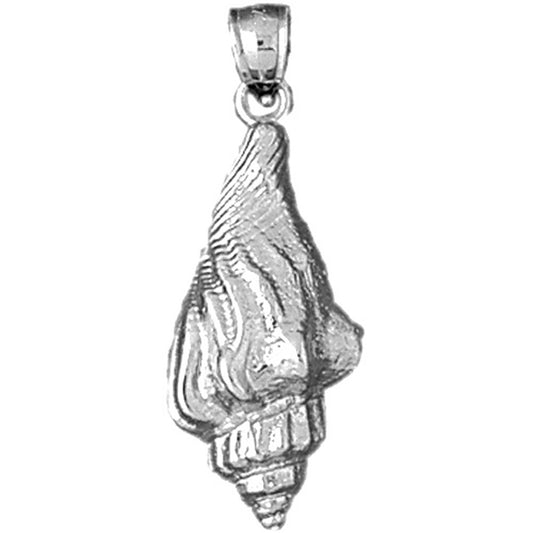 Sterling Silver Conch Shell Pendant