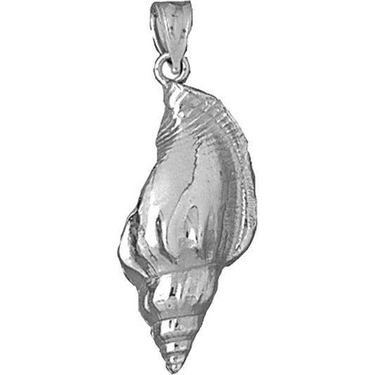 Sterling Silver Conch Shell Pendant