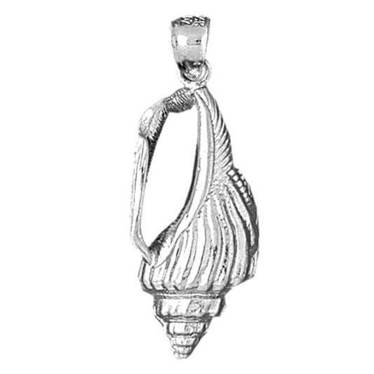 Sterling Silver Conch Shell Pendant