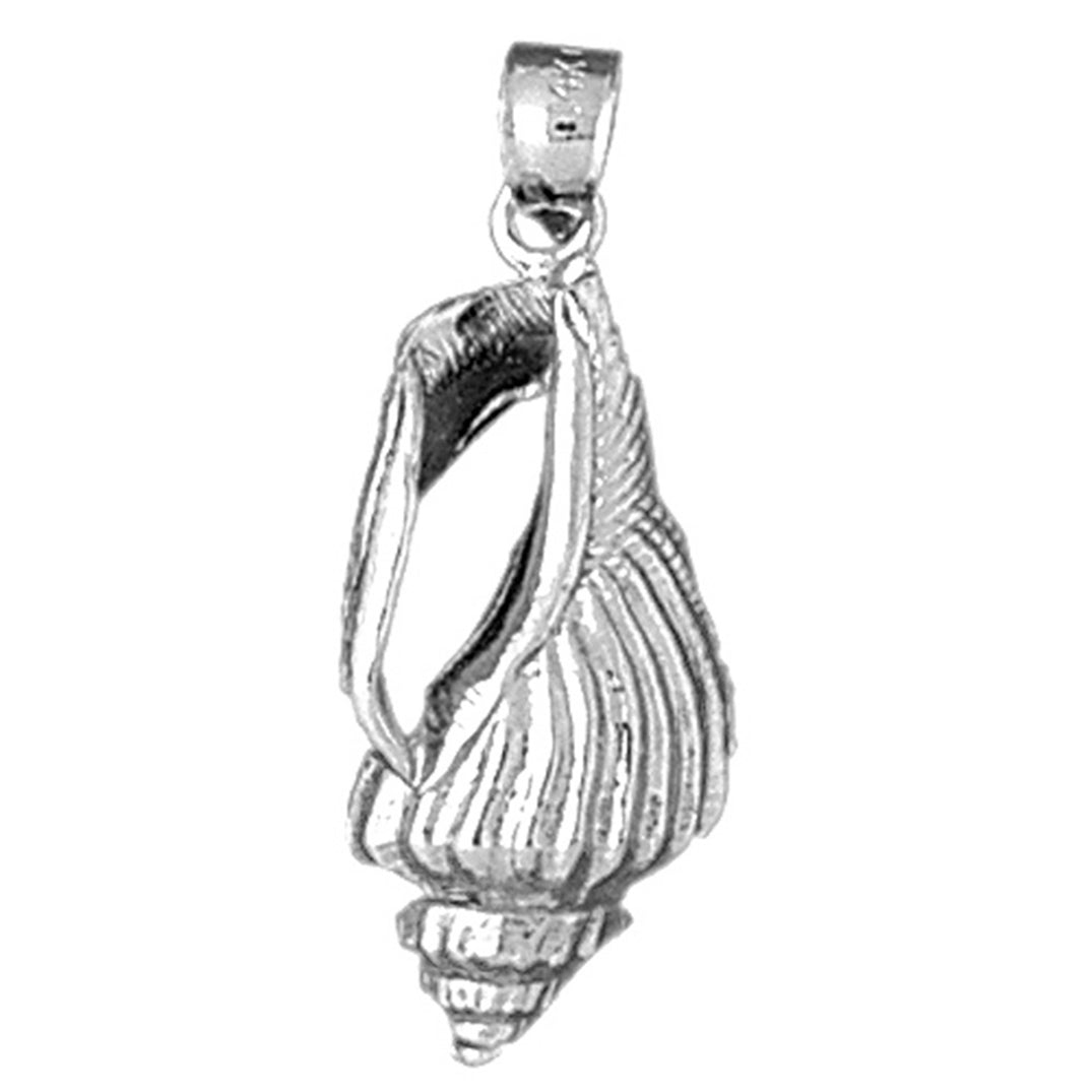 Sterling Silver Conch Shell Pendant