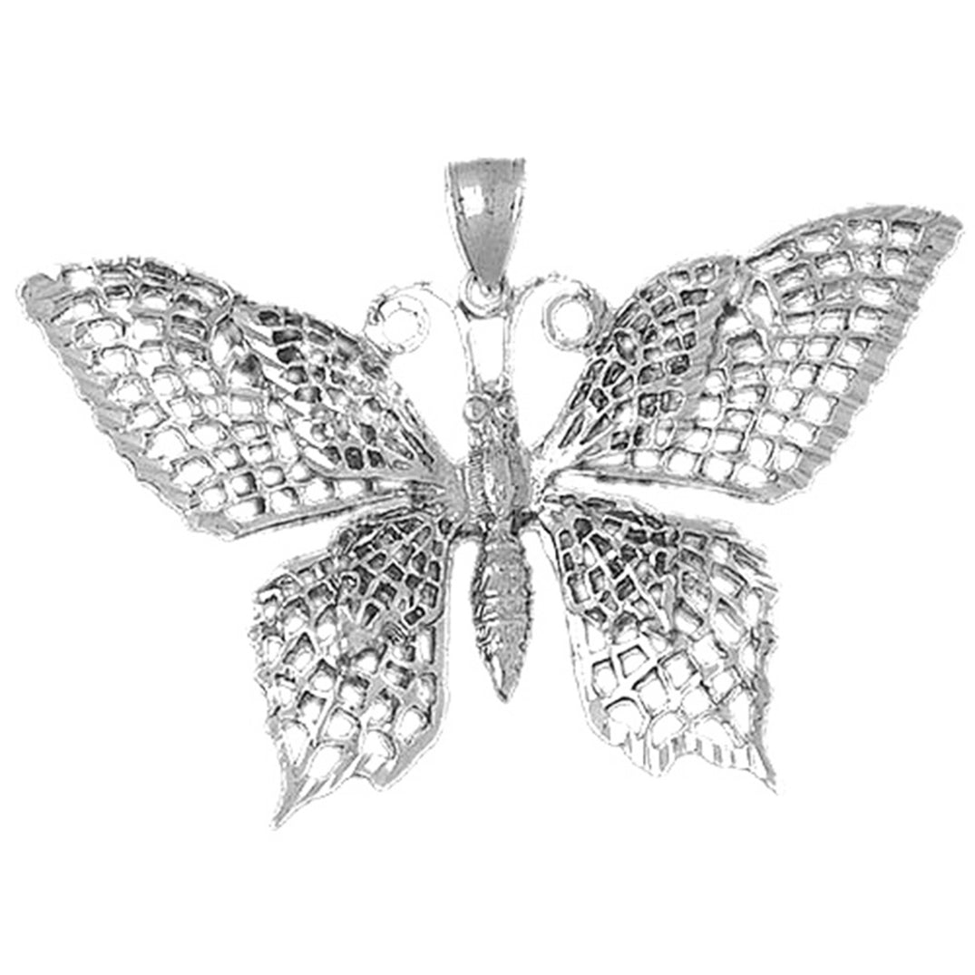 Sterling Silver Butterflies Pendant