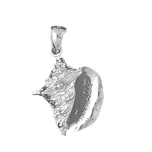 Sterling Silver Conch Shell Pendant