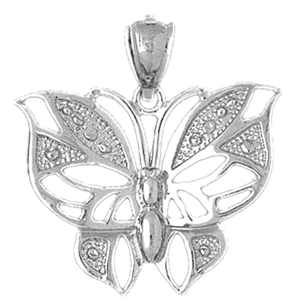 Sterling Silver Butterflies Pendant