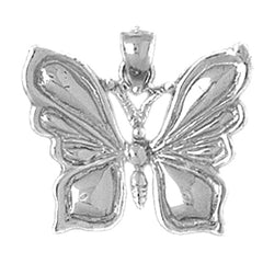 Sterling Silver Butterflies Pendant