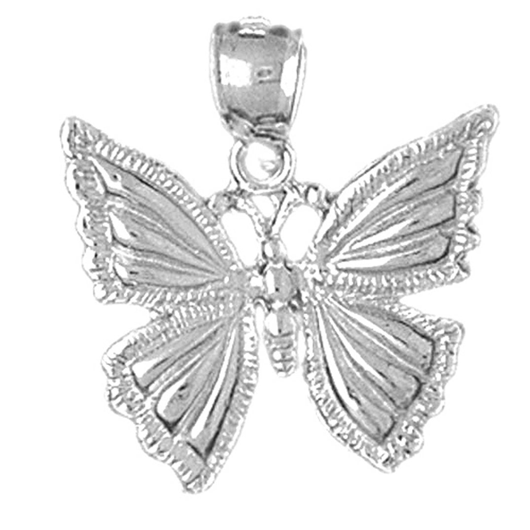 Sterling Silver Butterflies Pendant