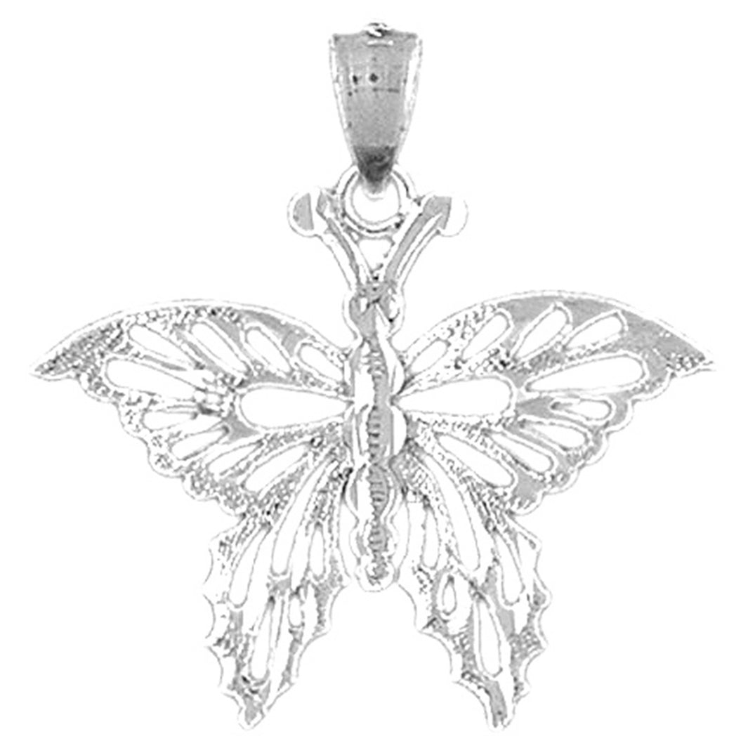 Sterling Silver Butterflies Pendant