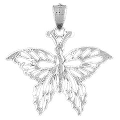 Sterling Silver Butterflies Pendant