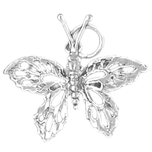 Sterling Silver Butterflies Pendant