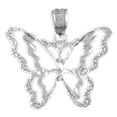 Sterling Silver Butterflies Pendant