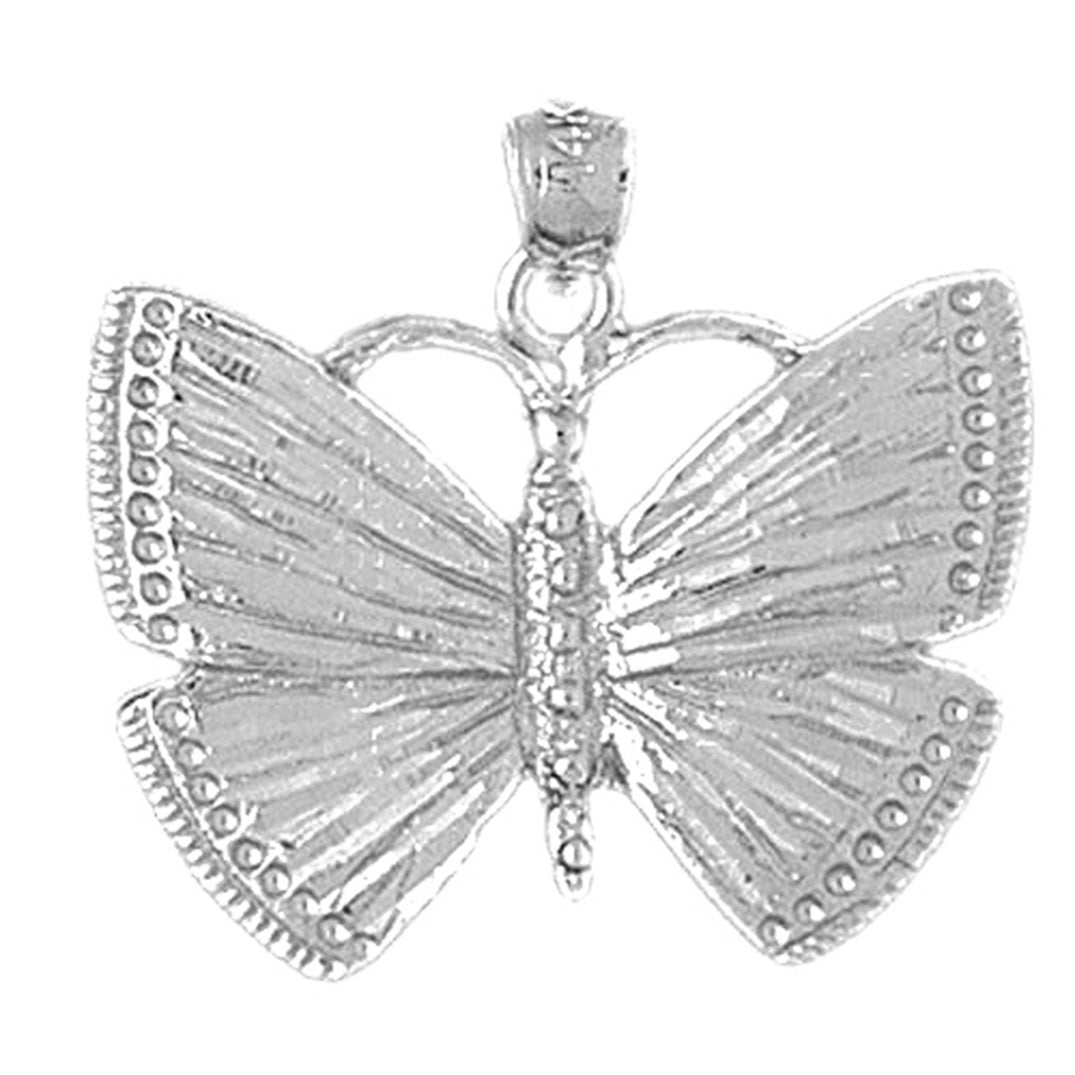 Sterling Silver Butterflies Pendant