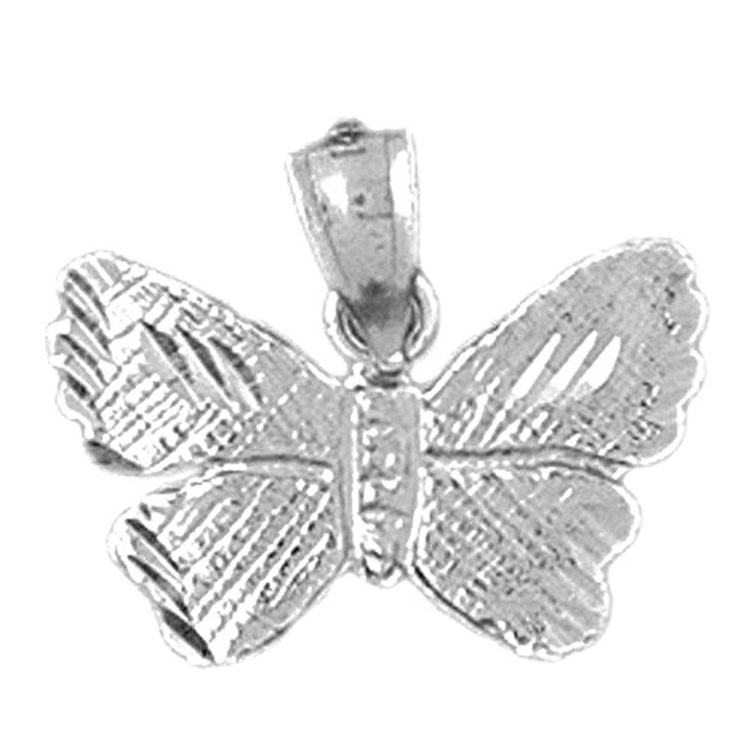 Sterling Silver Butterflies Pendant